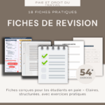 Fiches de Révision en Paie et Droit du Travail Fiches de révision pratiques pour étudiants, incluant exercices sur la paie et le droit du travail.