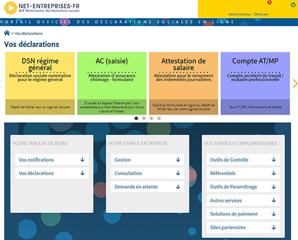 Portail Net-Entreprise